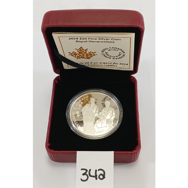 RCM 2014 $20 SILVER COIN - ROYAL GENERATIONS