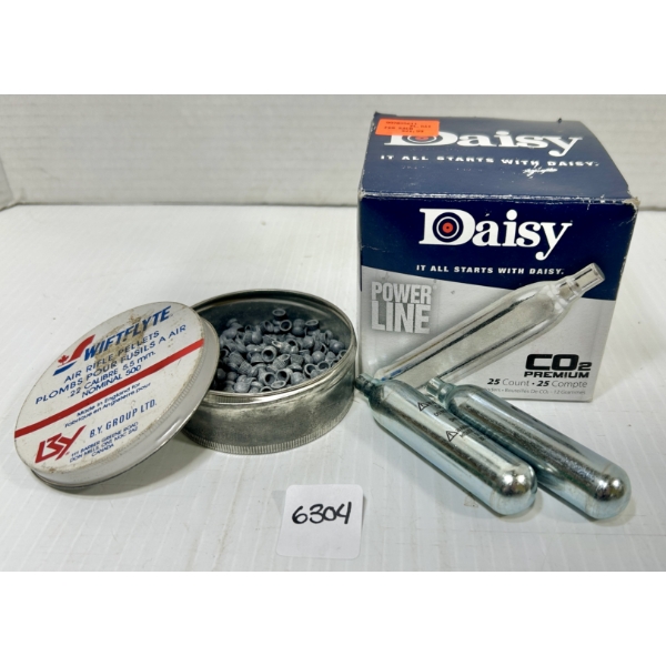 PELLETS: 23X CO2 & APPROX. 400X .22 PELLETS