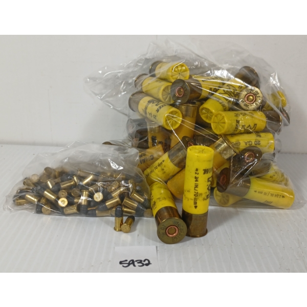 AMMO: 50X WINCHESTER 20GA - 2 3/4IN - #6 & 7 1/2 SHOT / 95X .22 CCI SHORT 