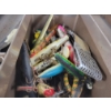 Image 3 : JOB LOT - PARK MFG TACKLE BOX W/ LURES & HOOKS, ETC