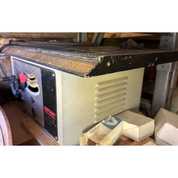 LOT OF 3 - SHOPCRAFT 10 INCH TABLESAW & DELTA RADIAL ARM SAW & BEAVER BAND SAW - SEE ALL PICS