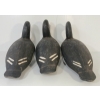 Image 4 : LOT OF 3 - BLUEBILLED DECOY DUCKS - SIGNED S.T.