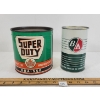 Image 3 : LOT OF 2 - SUPERTEST 5 LBS GREASE CAN & B/A MOTOR OIL QT CAN 