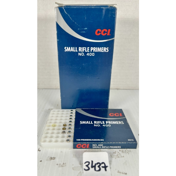 PRIMERS: 963X CCI  NO.400 SMALL RIFLE STANDARD 