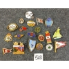 LOT OF 20 - MISC ENAMEL PINS - INCL TORONTO CITY HALL, 1967 CBC RADIO CANADA, ETC