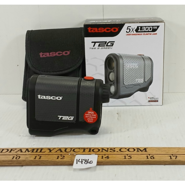 TASCO T2G 5X LASER RANGEFINDER - AS NEW