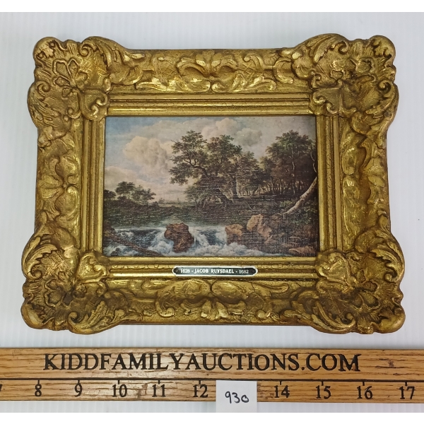 FALLS LANDSCAPE BY JACOB RUYSDAEL - FRAMED PRINT ON CANVAS