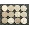 Image 2 : LOT OF 12 - 1960-1968 CDN 10 CENT COINS