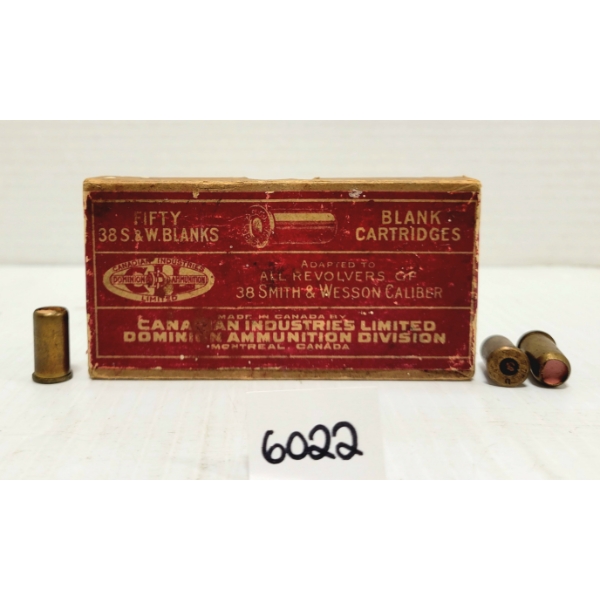 AMMO: 42X DOMINION .38 S&W BLANKS