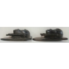 Image 3 : LOT OF 2 - AFRICAN CARVED EBONY WALL HANGING BUSTS