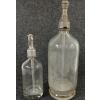 Image 3 : LOT OF 2 - UNMARKED & YORK SPRINGS - CLEAR ACID-ETCHED - SELTZER BOTTLES