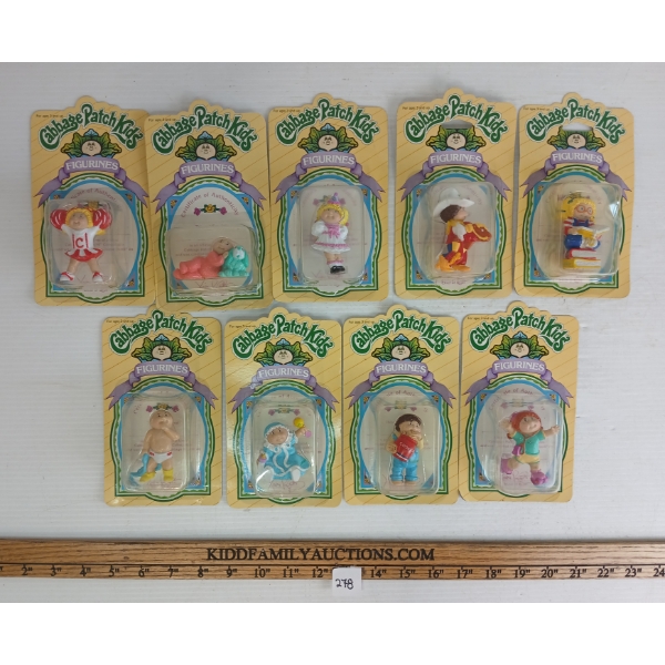 LOT OF 9 - CABBAGE PATCH KIDS FIGURINES 