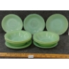 Image 1 : LOT OF 10 - JADEITE FIRE KING GLASSWARE - INCL BOWLS & SAUCERS