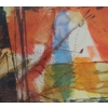 Image 2 : ABSTRACT SCENE BY ETHEL RAICUS - FRAMED INK ON PAPER