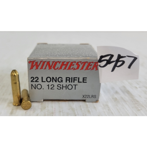 AMMO: APPROX 35X WINCHESTER .22LR - NO. 12 SHOT