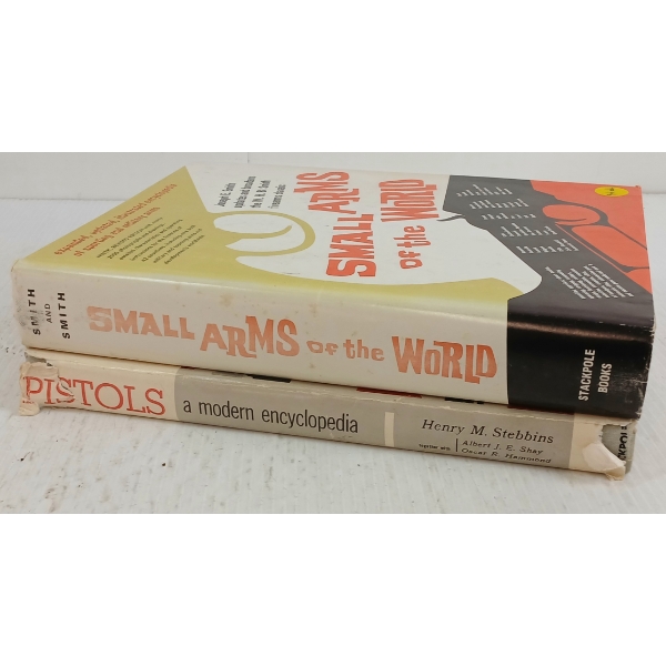 LOT OF 2 - "SMALL ARMS OF THE WORLD" & "PISTOLS: A MODERN ENCYCLOPEDIA" - HARDCOVERS