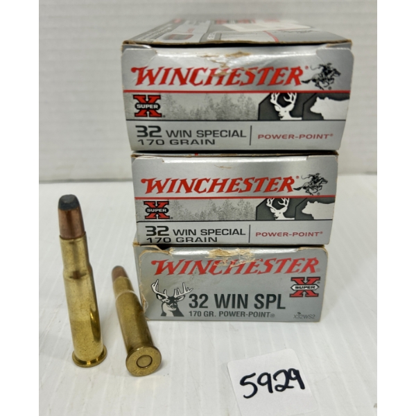 AMMO: 31X WINCHESTER .32 WIN SPL - 170 GR.