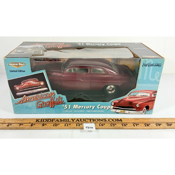 ERTL AMERICAN GRAFFITI DIECAST 1951 MERCURY COUPE MODEL - SEALED