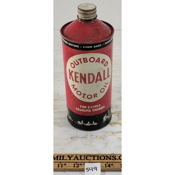 KENDALL OUTBOARD MOTOR OIL CONE TOP PT CAN