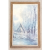 Image 1 : WINTER COTTAGE BY UNKNOWN ARTIST - FRAMED PRINT
