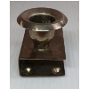 Image 3 : 20TH CENTURY ENGLISH SILVER PLATE CANDLESTICK & MATCHBOX HOLDER