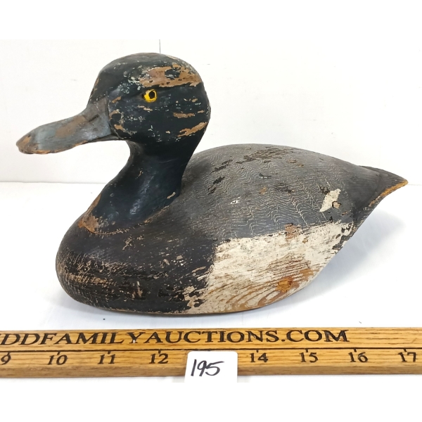 MALLARD DRAKE DECOY BY RALPH JOHNSON - MID 20TH CENTURY