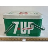 Image 4 : SEVEN-UP "THE UNCOLA" TIN PICNIC BASKET