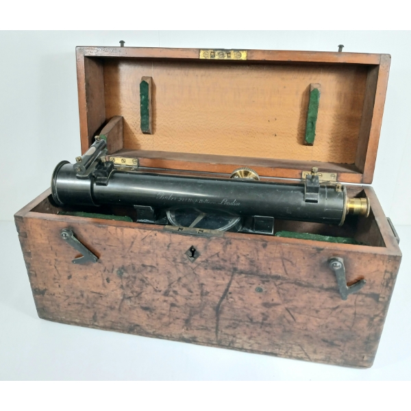 BAKER SURVEYORS TRANSIT W/ CASE - CIRCA 1880s - 1920s
