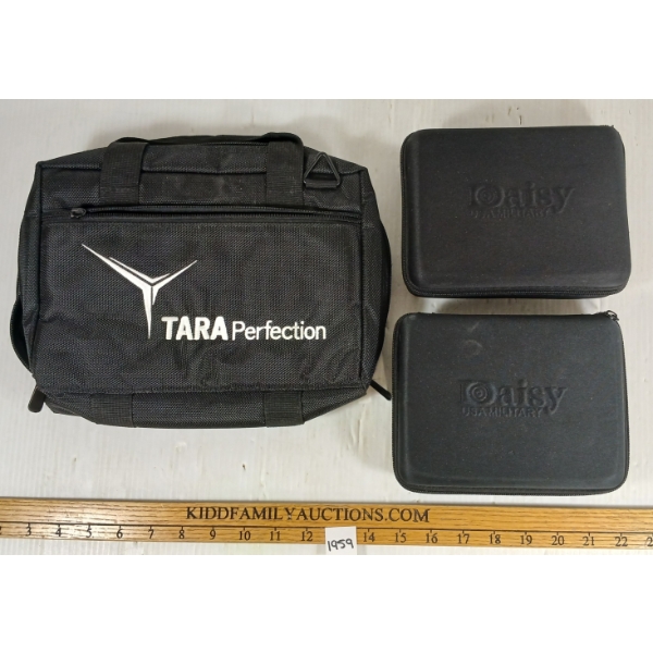 LOT OF 3 - SHOOTING ACCESS - INCL DAISY GLASSES & TACTICAL BAG