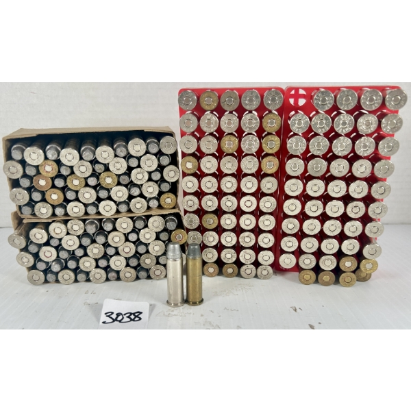 AMMO: APPROX 95X .38 SPL LSWC - RELOADS 