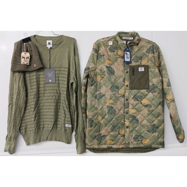 LOT OF 3 - PENFIELD MEN'S MEDIUM QUILTED JACKET, INSIGHT SHIRT & OBEY TOQUE