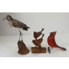 Image 6 : LOT OF 3 - FOLK ART BIRDS - CARDINAL MORNING DOVES, SANDPIPER