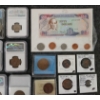 Image 5 : LOT OF 30 - ANCIENT / WORLD BANKNOTES & COINS - INCL GALLIENUS ROMAN, CHINESE, ETC - INCL GRADED