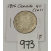 1906 CDN SILVER 50 CENT PC