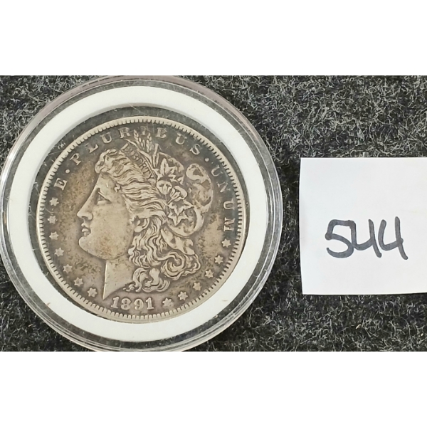 1891 US MORGAN SILVER DOLLAR