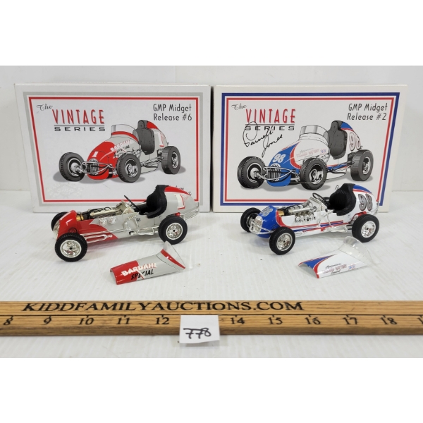 LOT OF 2 - THE VINTAGE SERIES GMP MIDGET RELEASE - INCL PARNELLI JONES & SHORTY TEMPLEMAN