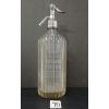 Image 1 : PROPERTY OF THE CROWN SYPHON BOTTLING WORKS - CLEAR - PALL MALL 24 EDGES - SYPHON BOTTLE