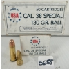 Image 1 : AMMO: 100X WINCHESTER .38 SPL - 130 GR FMJ