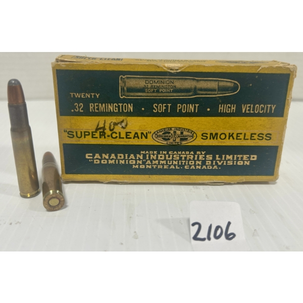 AMMO: 20X CIL .32 REMINGTON - 170 GR SP