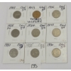 LOT OF 9 - CDN 5 CENT COINS - INCL 1930, 1931, 1933 & 1934