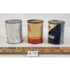 Image 2 : LOT OF 3 - SHELL VALVE LUBRICANT, X-100 MOTOR OIL, & SUNOCO MOTOR TUNE UP 4OZ CANS