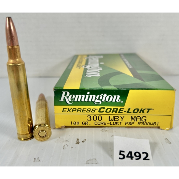 AMMO: 20X REMINGTON .300 WBY MAG - 180 GR SP