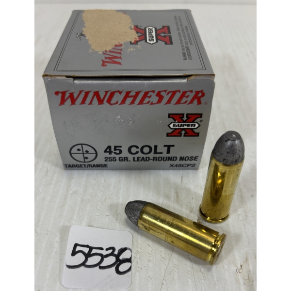 AMMO: 20 X WINCHESTER .45 COLT - 255 GR