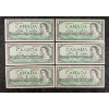 Image 6 : LOT OF 21 - 1967 CDN $1 BANKNOTES