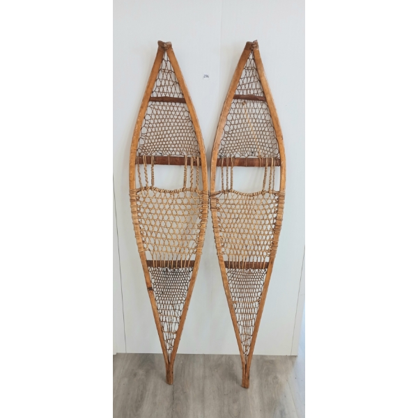 PAIR OF NATIVE CREE SNOWSHOES