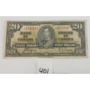 Image 1 : 1937 CDN $20 BANKNOTE