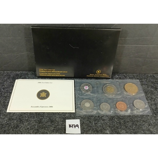 2006 RCM UNCIRCULATED TEST TOKEN SET - CREATING A FUTURE WITHOUT BREAST CANCER