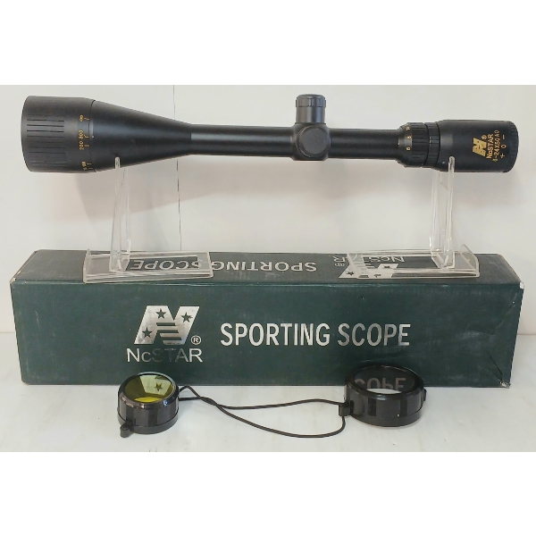NCSTAR 6-24X50 A0 SCOPE W/ LENS COVERS