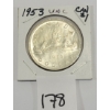 1953 CDN SILVER DOLLAR - UNCIRCULATED