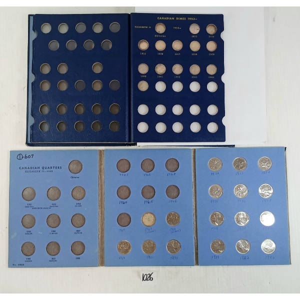 LOT OF 2 - 1952-1983 CDN DIME & QUARTER BOOKLETS